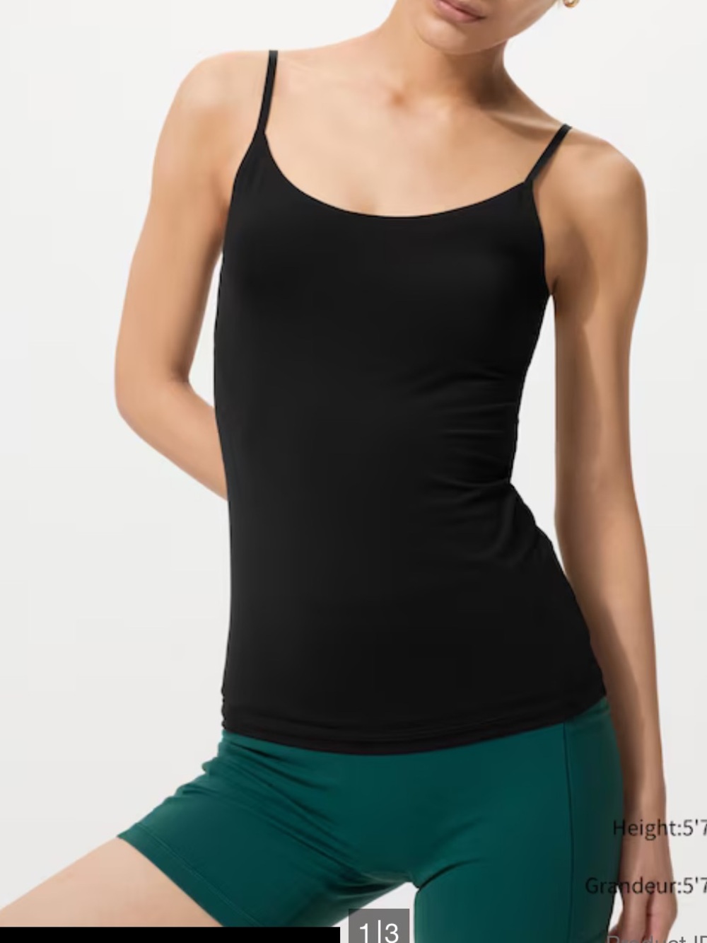 Uniqlo black arisim tank top